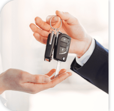 Vehicle keys ready for finance approval