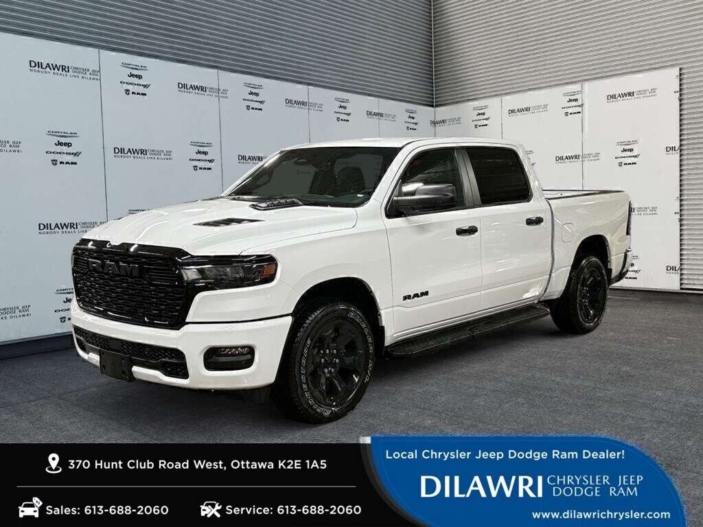 Bright White 2026 RAM 1500 Pickup Truck Four-Wheel Drive Automatic
