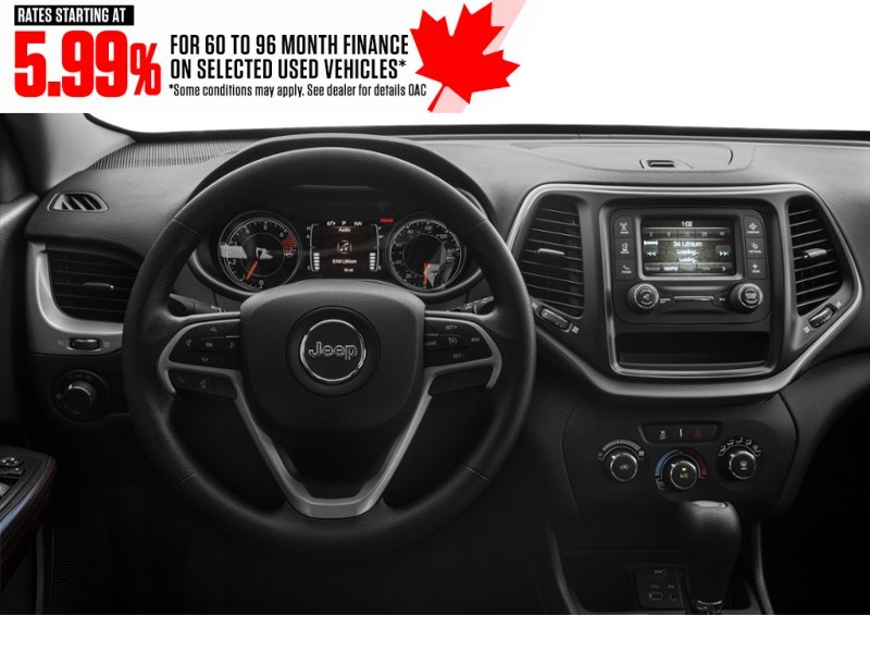 2016 Jeep Cherokee 4WD 4dr Sport Interior Shot 3