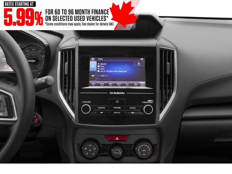 2019 Subaru Impreza 2.0i Convenience 4-door Auto Interior Shot 2