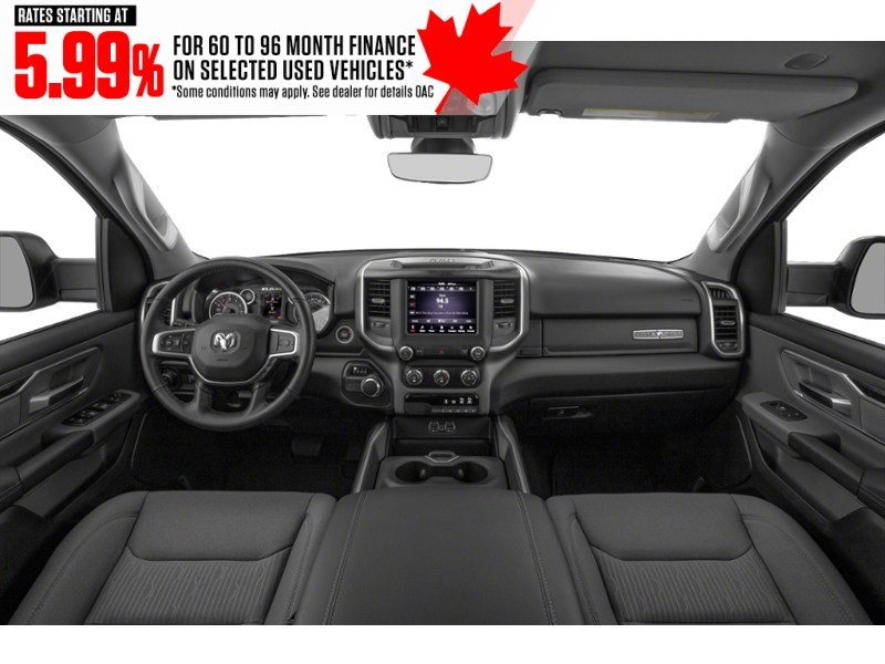 2021 RAM 1500 Big Horn 4x4 Crew Cab 6'4" Box Interior Shot 6