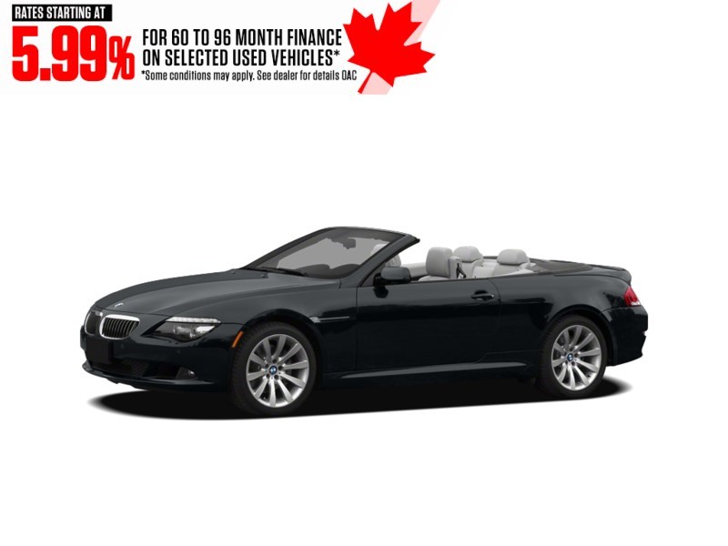 2009 BMW 650 2dr Cabriolet 650i Carbon Black Metallic  Shot 2