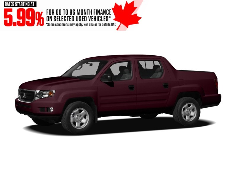 2010 Honda Ridgeline 4WD Crew Cab VP Dark Cherry  Shot 3