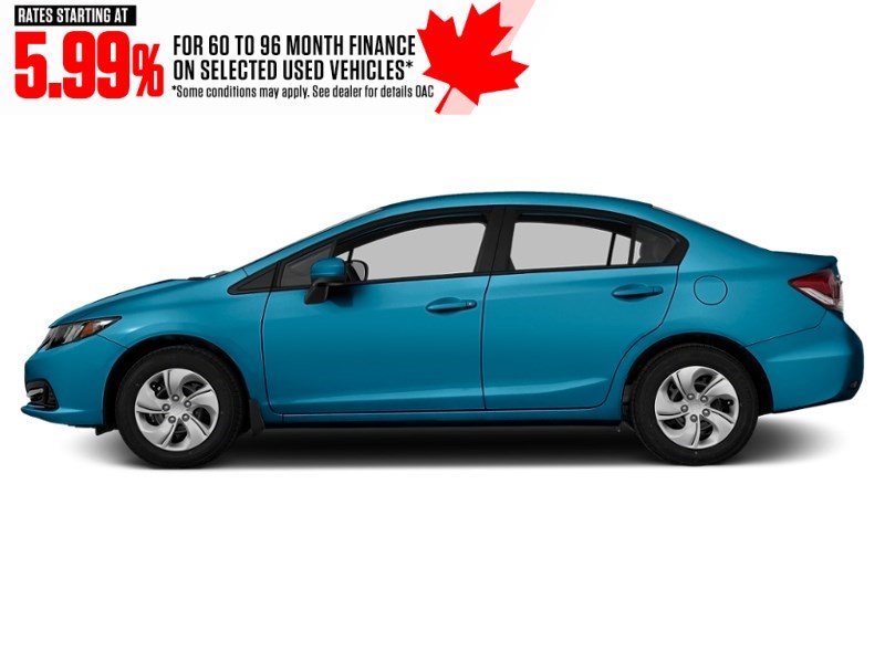2014 Honda Civic 4dr CVT LX Dyno Blue Pearl  Shot 5