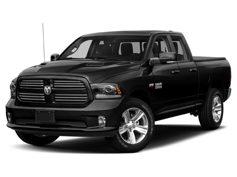 2017 RAM 1500 4WD Quad Cab 140.5" Sport Brilliant Black Crystal Pearl  Shot 4