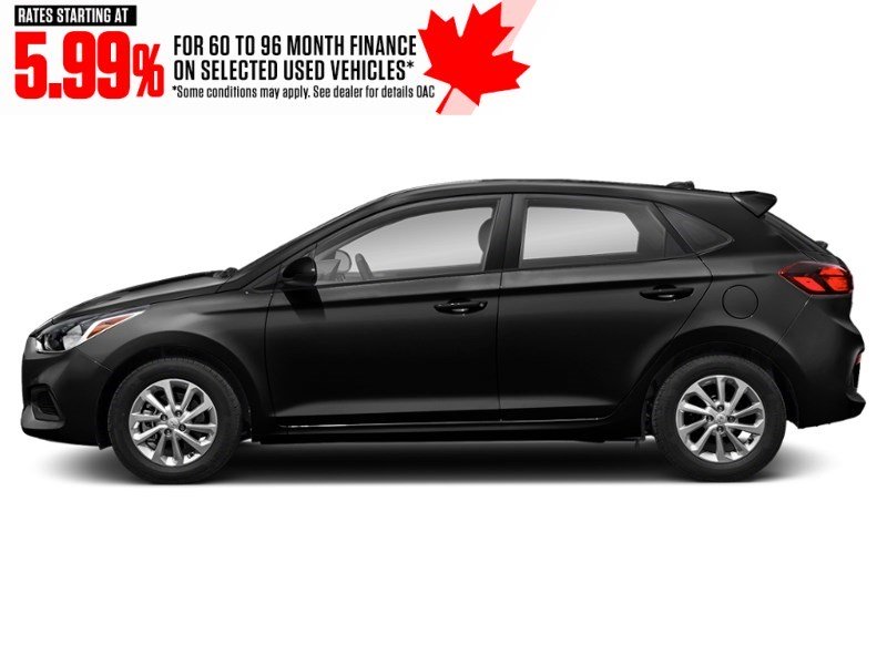 2019 Hyundai Accent 5 Door Preferred Auto Aurora Black Pearl  Shot 3