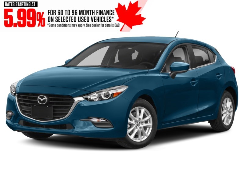 2018 Mazda Mazda3 Sport GS Auto Eternal Blue Mica  Shot 4