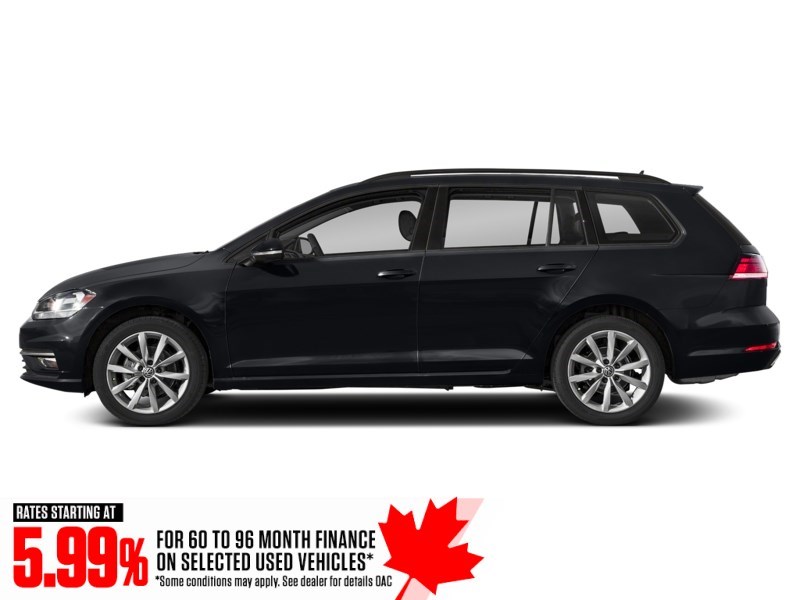 2018 Volkswagen Golf SportWagen Highline DSG 4MOTION Deep Black Pearl  Shot 3