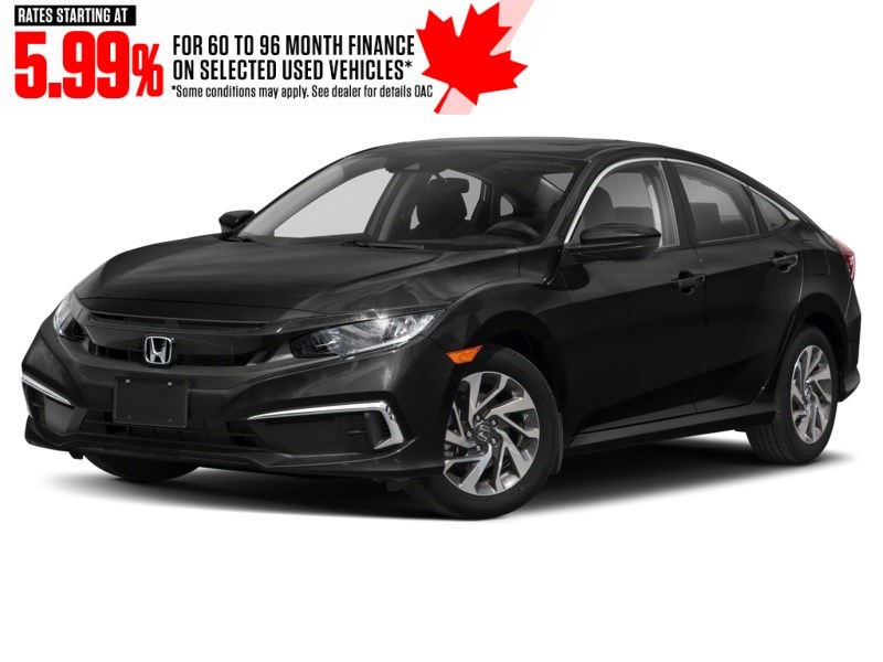 2019 Honda Civic EX CVT Crystal Black Pearl  Shot 4
