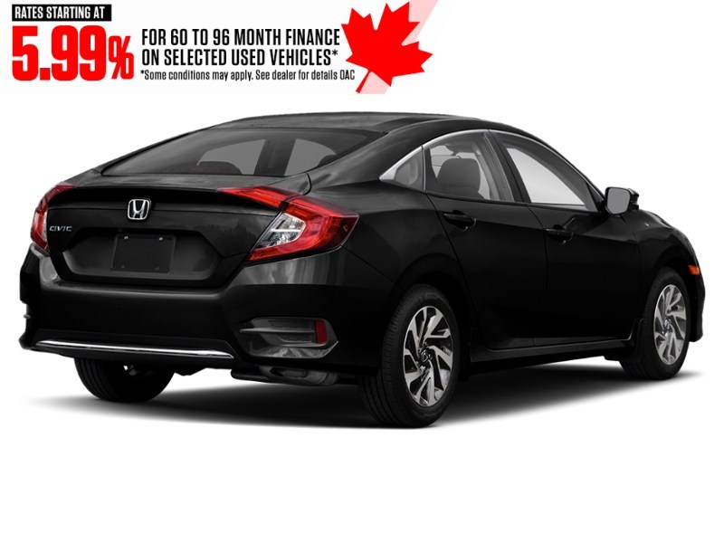 2021 Honda Civic EX CVT Crystal Black Pearl  Shot 2