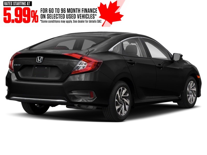 2019 Honda Civic EX CVT Crystal Black Pearl  Shot 6