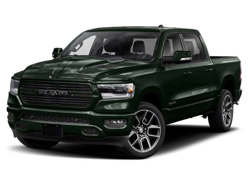 2019 RAM 1500 SPORT CREW CAB Black Forest Green Pearl  Shot 1