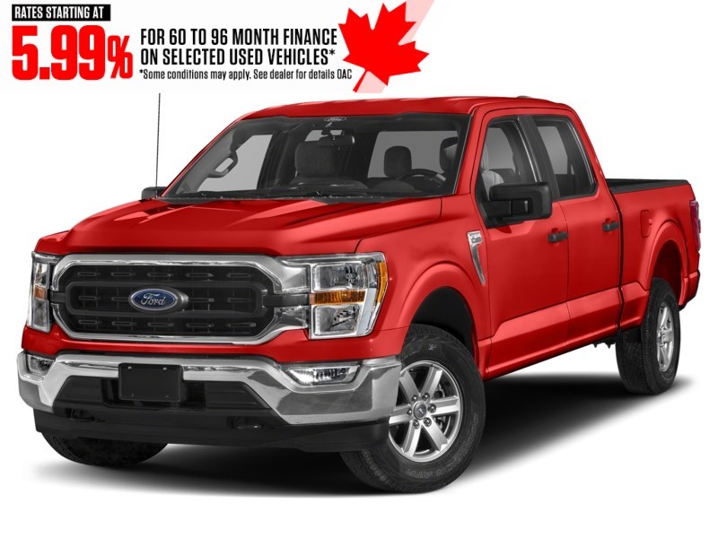 2022 Ford F-150 XLT 4WD SuperCrew 5.5' Box Vermillion Red  Shot 10