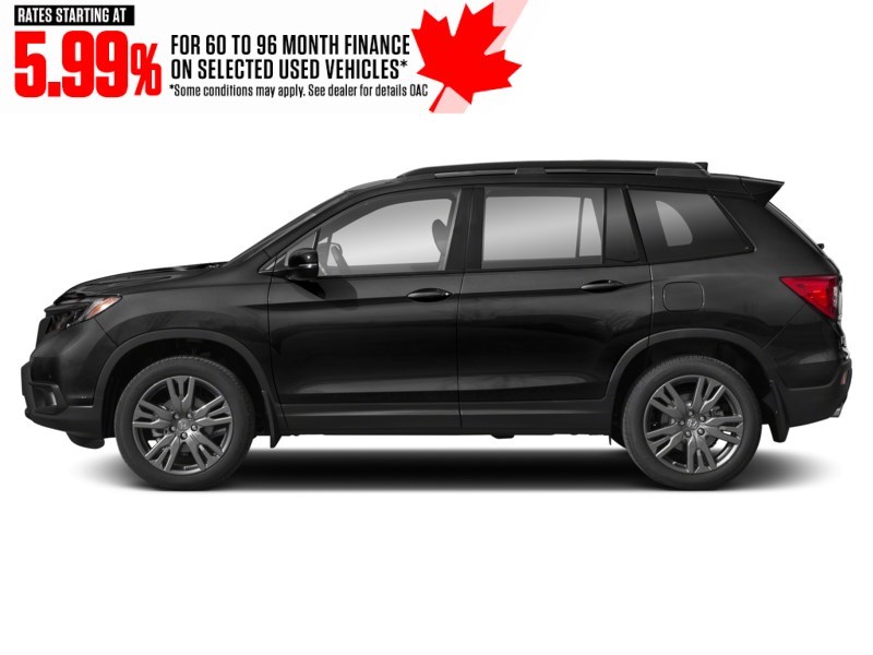 2021 Honda Passport EX-L AWD Crystal Black Pearl  Shot 3