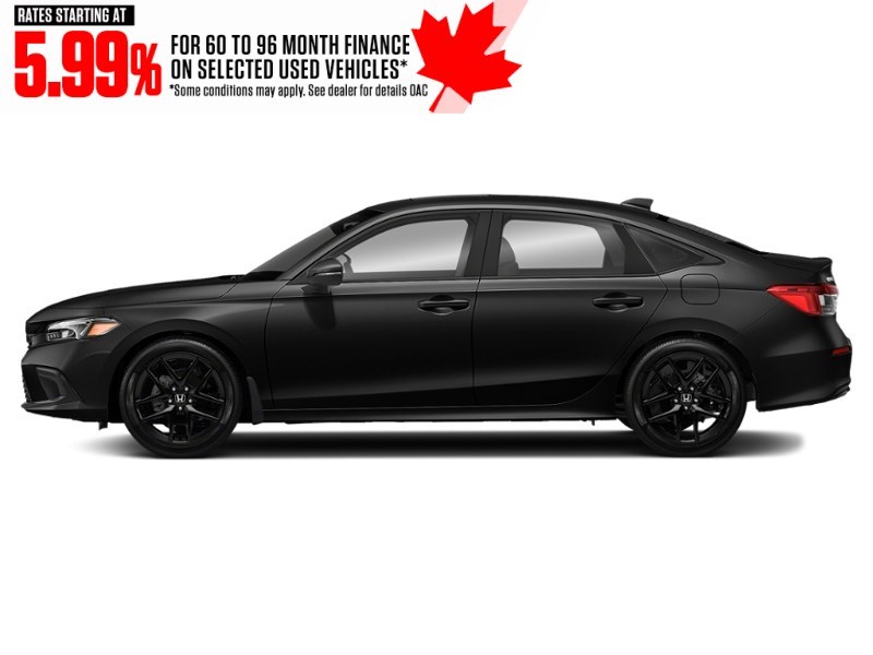 2023 Honda Civic Sport CVT Crystal Black Pearl  Shot 4
