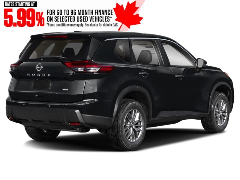 2024 Nissan Rogue AWD S Super Black  Shot 2