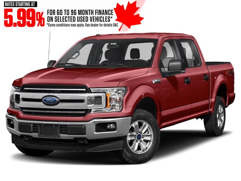 2019 Ford F-150 XLT 4WD SuperCrew 5.5' Box Ruby Red Metallic Tinted Clearcoat  Shot 7