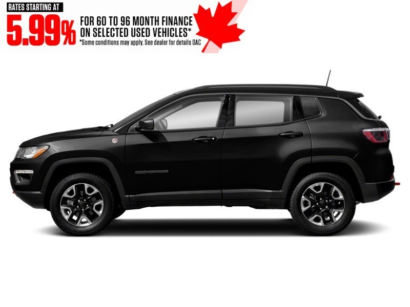 2021 Jeep Compass Trailhawk Elite 4x4 Diamond Black Crystal Pearl  Shot 3