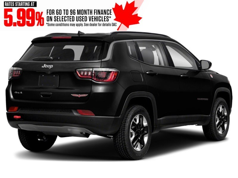 2021 Jeep Compass Trailhawk Elite 4x4 Diamond Black Crystal Pearl  Shot 6