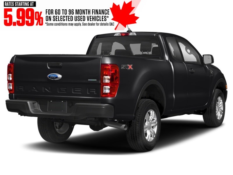 2021 Ford Ranger XL 4WD SuperCab 6' Box Shadow Black  Shot 6