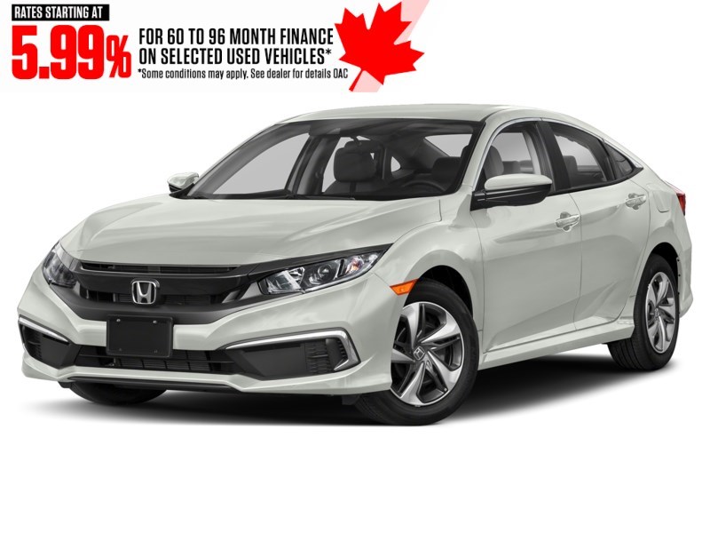2019 Honda Civic LX CVT Platinum White Pearl  Shot 4