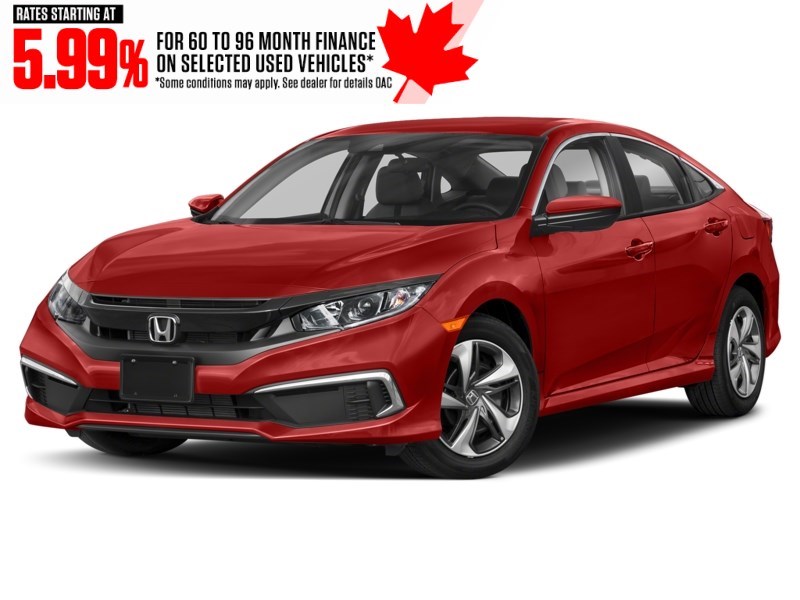 2020 Honda Civic LX CVT Rallye Red  Shot 1