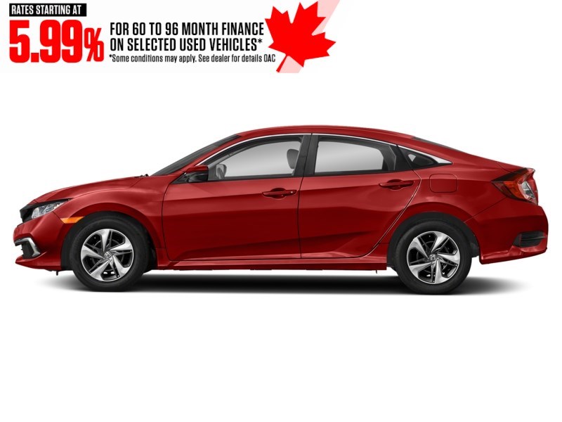 2020 Honda Civic LX CVT Rallye Red  Shot 5