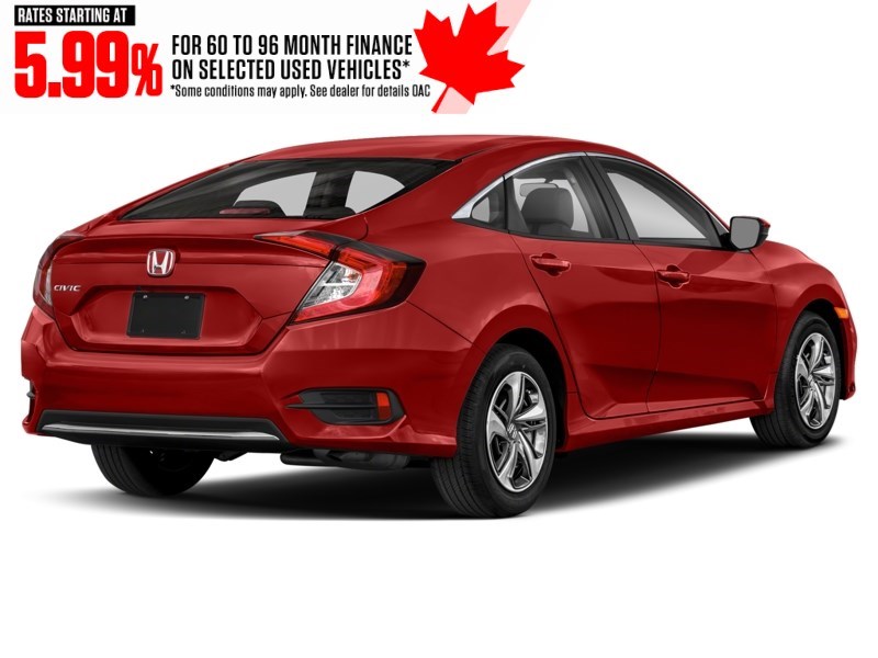 2020 Honda Civic LX CVT Rallye Red  Shot 6