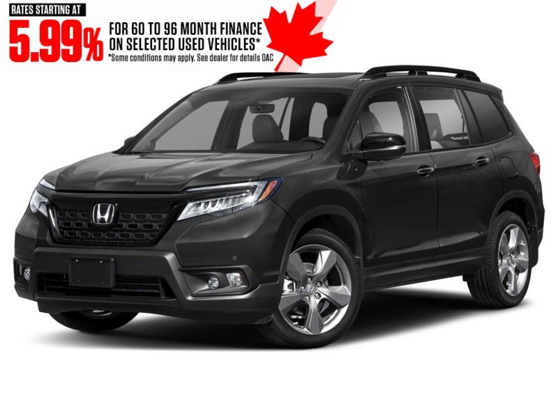 2019 Honda Passport Touring AWD Crystal Black Pearl  Shot 4