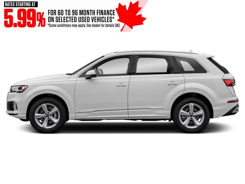 2022 Audi Q7 Progressiv 55 TFSI quattro Glacier White Metallic  Shot 3
