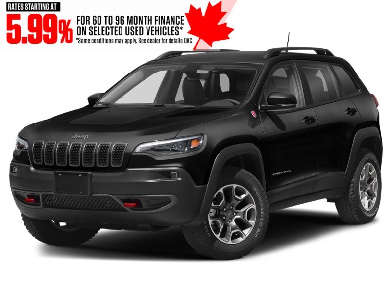 2020 Jeep Cherokee Trailhawk Elite 4x4 Diamond Black Crystal Pearl  Shot 1
