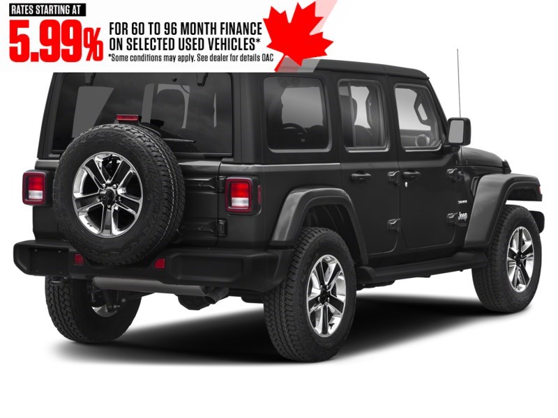 2020 Jeep Wrangler Unlimited Sahara 4x4 Black  Shot 56