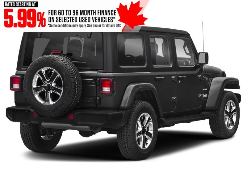 2019 Jeep Wrangler Unlimited Sahara 4x4 Black  Shot 2