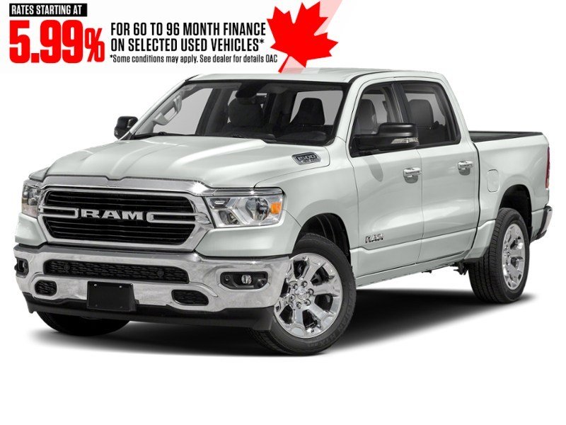2021 RAM 1500 Big Horn 4x4 Crew Cab 6'4" Box Bright White  Shot 1