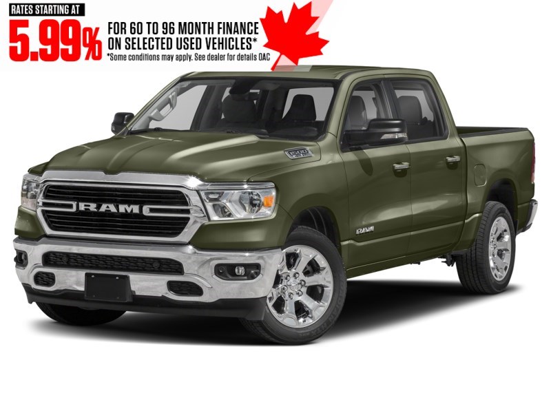 2021 RAM 1500 Big Horn 4x4 Crew Cab 5'7" Box Olive Green Pearl  Shot 4