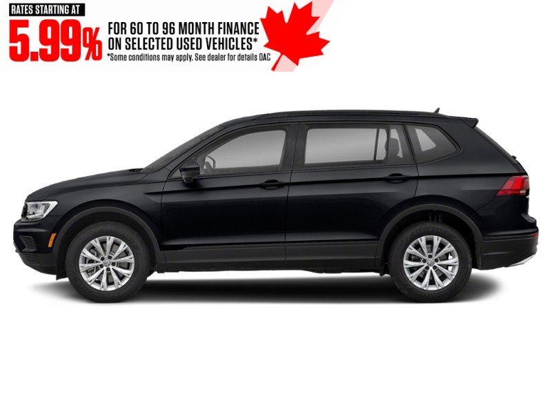 2021 Volkswagen Tiguan Trendline 4MOTION Deep Black Pearl  Shot 3