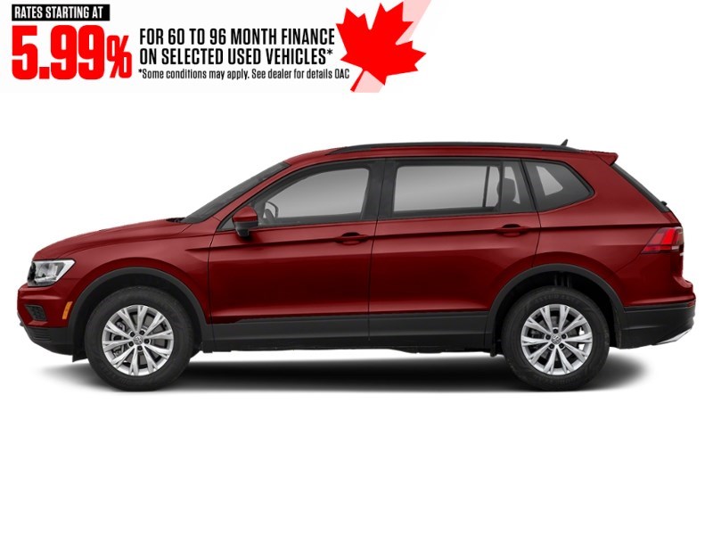 2020 Volkswagen Tiguan Trendline 4MOTION Ruby Red Metallic  Shot 5