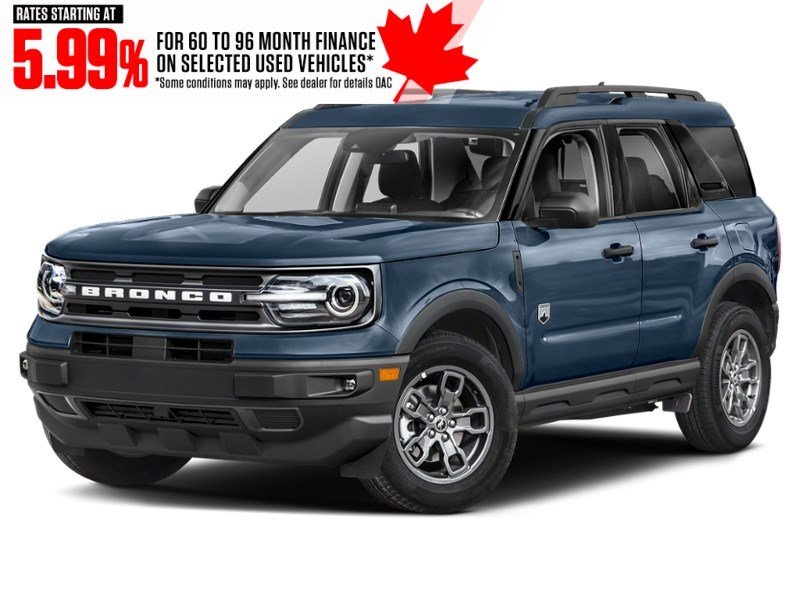 2024 Ford Bronco Sport Big Bend 4x4 Azure Grey Metallic Tri-Coat  Shot 3