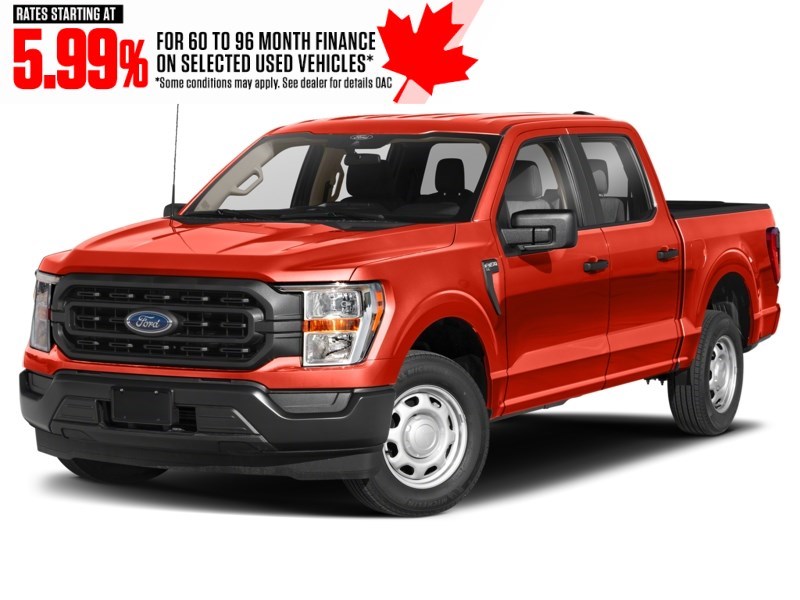 2022 Ford F-150 XL 4WD SuperCrew 5.5' Box Orange  Shot 54