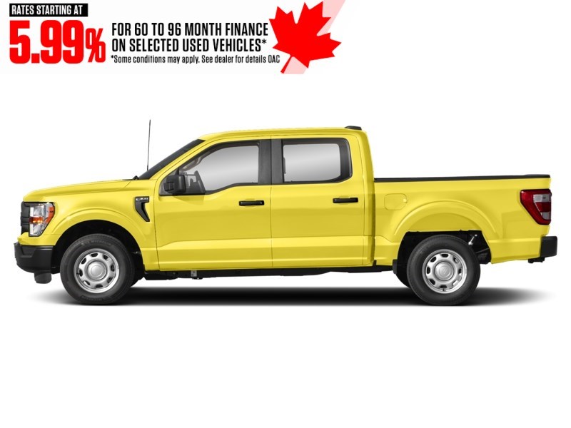 2022 Ford F-150 XL 4WD SuperCrew 5.5' Box Yellow  Shot 12