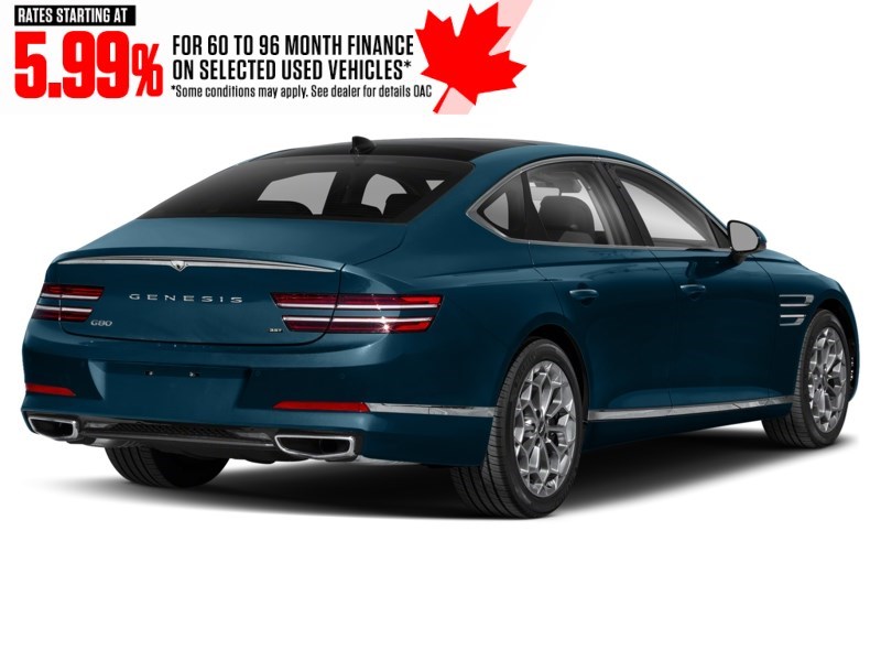 2021 Genesis G80 3.5T Prestige AWD Tasman Blue  Shot 6
