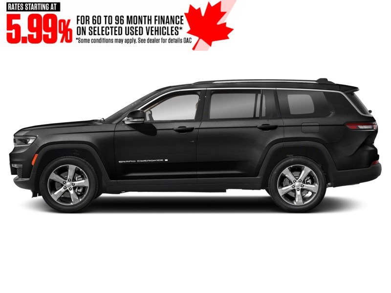 2021 Jeep Grand Cherokee L Limited 4x4 Diamond Black Crystal Pearl  Shot 5