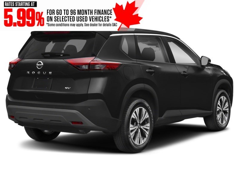 2023 Nissan Rogue AWD SV Midnight Edition Super Black  Shot 2