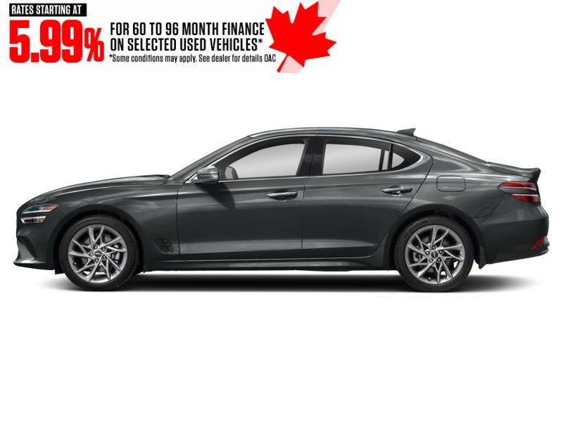 2022 Genesis G70 2.0T Advanced AWD Makalu Grey  Shot 3