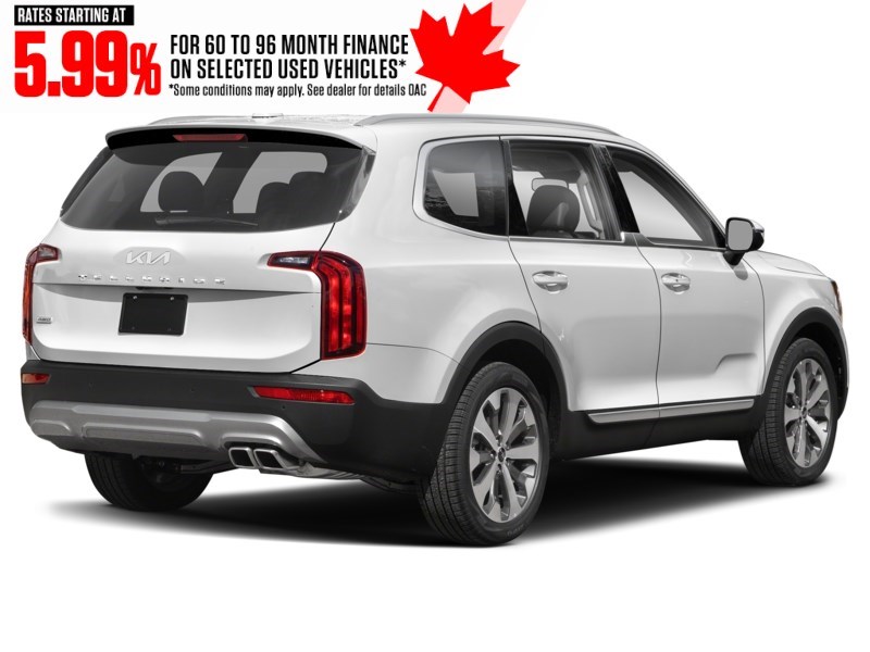 2022 Kia Telluride Nightsky AWD Glacial White Pearl  Shot 6