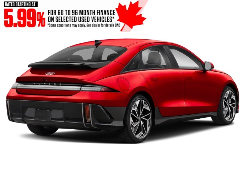 2024 Hyundai IONIQ 6 Preferred AWD Long Range Ultimate Red  Shot 2