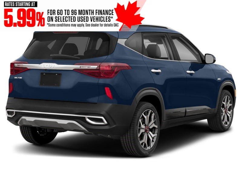 2023 Kia Seltos SX Turbo AWD w/Black Interior Dark Ocean Blue  Shot 6