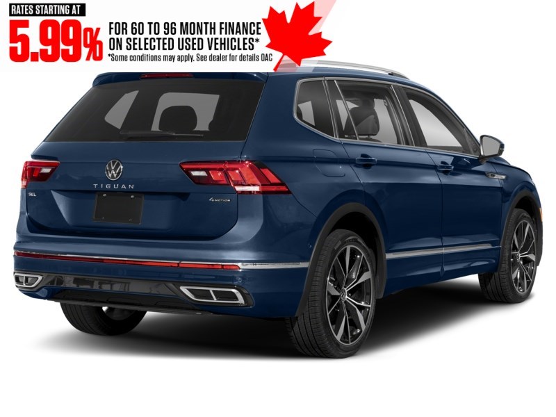 2022 Volkswagen Tiguan Highline R-Line 4MOTION Atlantic Blue Metallic  Shot 2