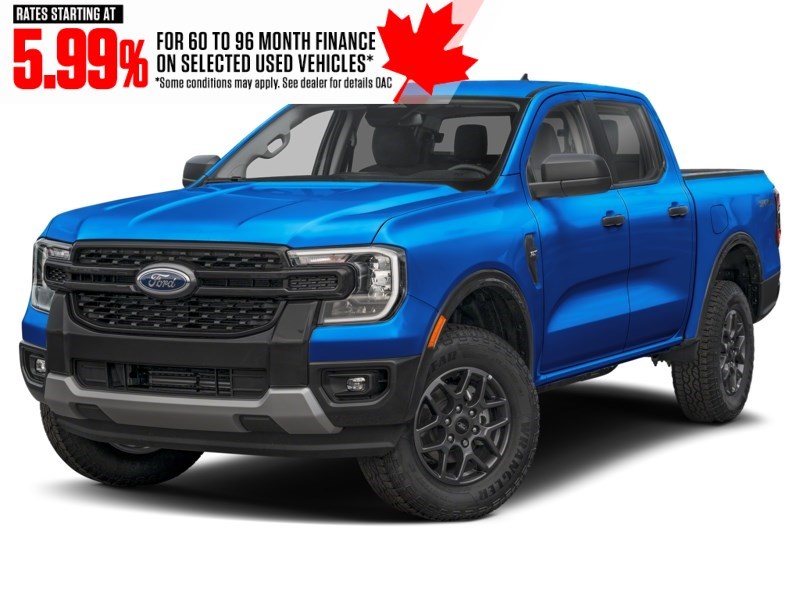 2024 Ford Ranger XLT 4WD SuperCrew 5' Box Velocity Blue Metallic  Shot 4