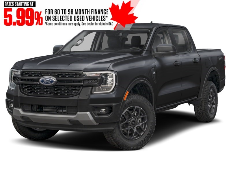 2024 Ford Ranger XLT 4WD SuperCrew 5' Box Shadow Black  Shot 4